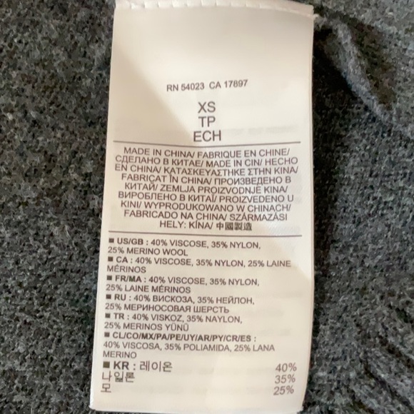 Banana Republic Women’s Open Cardigan Sweater w/ Side Zips. Grey. XS - Picture 12 of 16